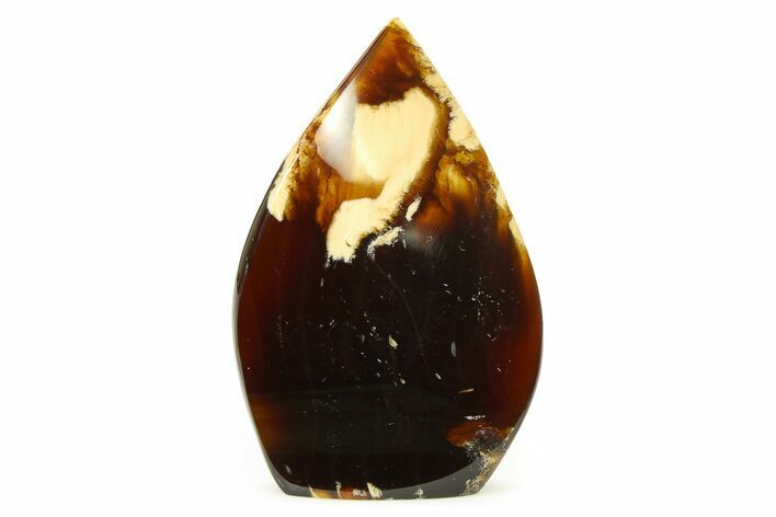 Tall Free-Standing Polished Indonesian Blue Amber #326964